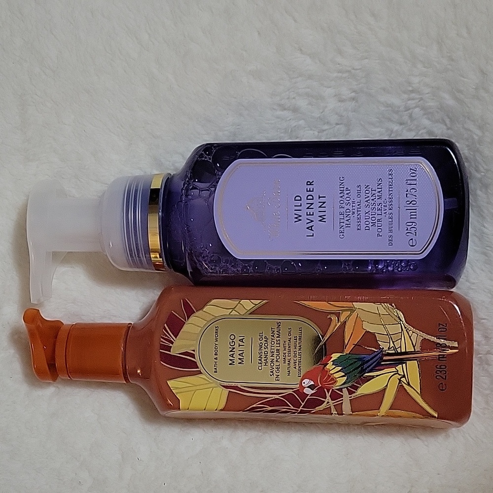 GENTLE GEL HAND SOAP & GENTLE FOAMING HAND SOAP BY BATH & BODY WORKS. - Picture 1 of 4